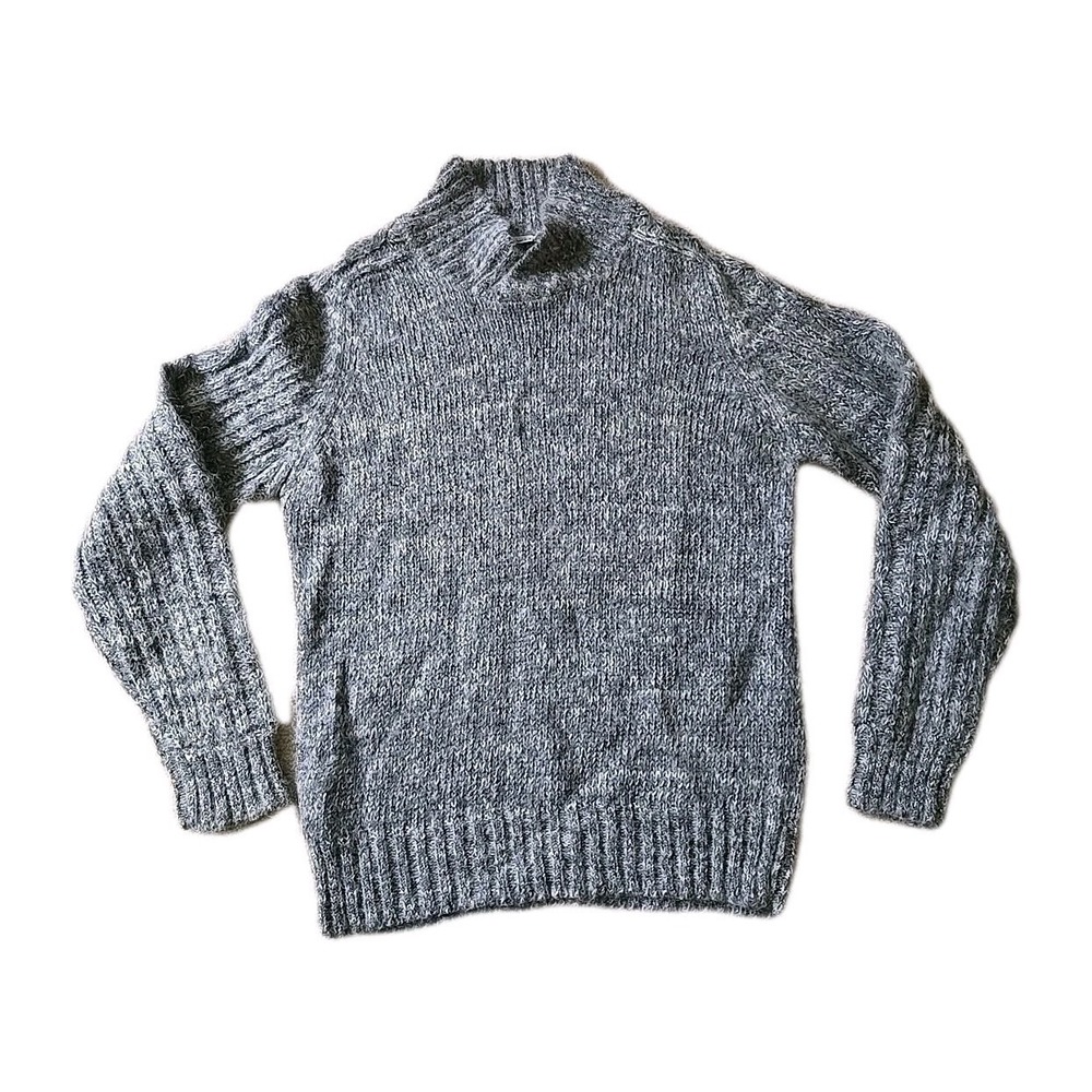 Vintage Pierre Cardin Gray Knit Wool Blend Sweater Size M Unisex
